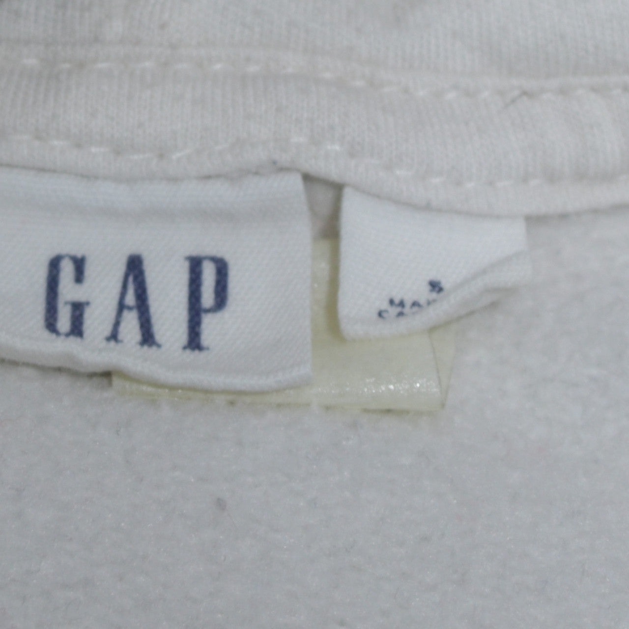 GAP Women White Pullover Hoodie Small Cotton Blend Casual