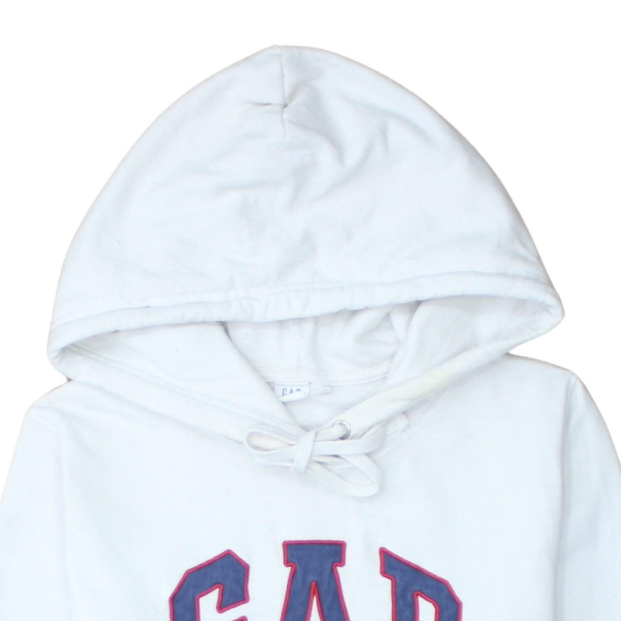 GAP Women White Pullover Hoodie Small Cotton Blend Casual
