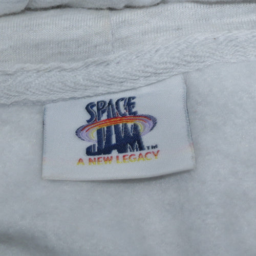 Space Jam A New Legacy Women's Grey Tune Squad Pullover Hoodie Medium