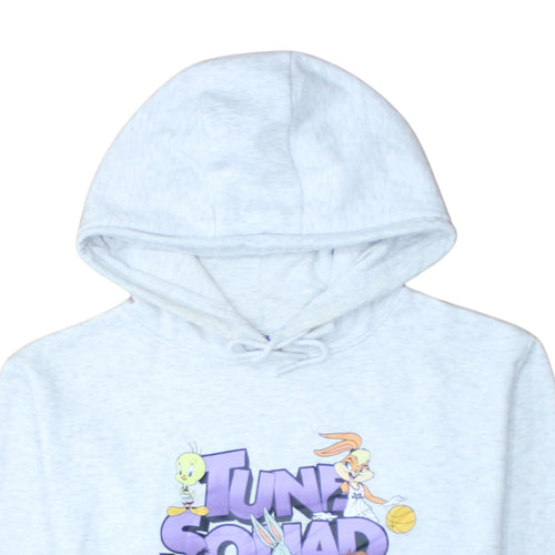 Space Jam A New Legacy Women's Grey Tune Squad Pullover Hoodie Medium