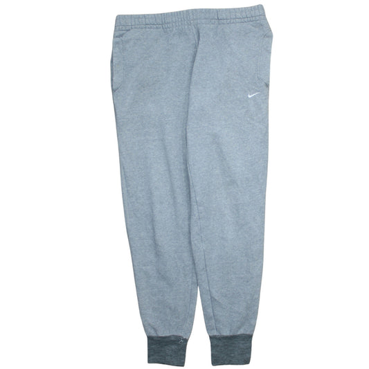 Nike Boys Grey Fleece Jogger Trousers L Elastic Waist Sweatpants