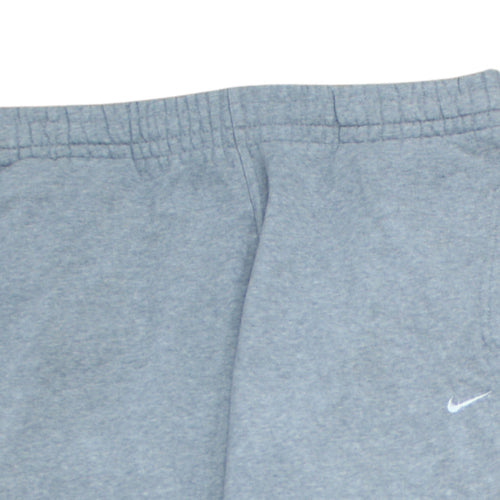 Nike Boys Grey Fleece Jogger Trousers L Elastic Waist Sweatpants