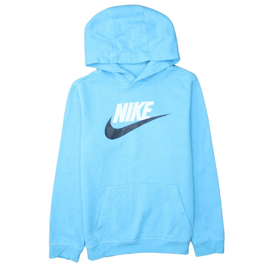 Nike Boys Blue Pullover Hoodie XL 158-170cm Sports Fleece Sweatshirt