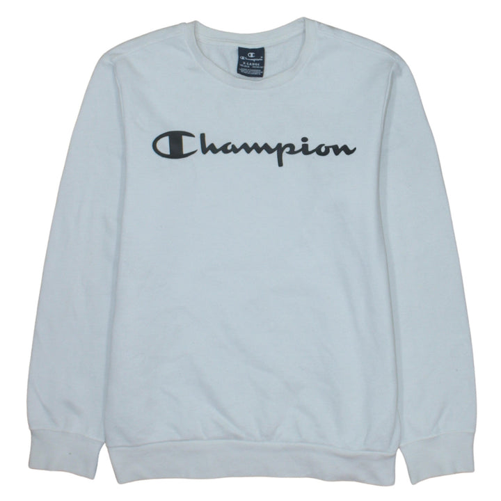 Champion Boys White Pullover Crew Neck Fleece Sweatshirt 13-14 Years