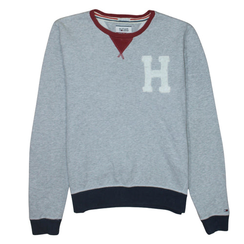 Tommy Hilfiger Men’s Grey Crew Neck Pullover Sweatshirt Size S