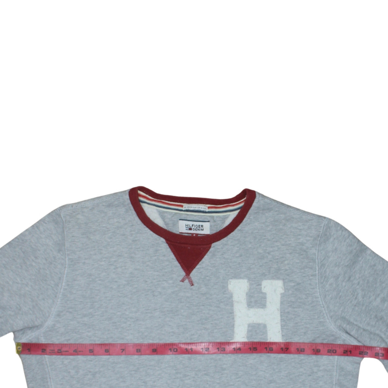 Tommy Hilfiger Men’s Grey Crew Neck Pullover Sweatshirt Size S