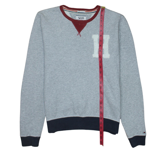 Tommy Hilfiger Men’s Grey Crew Neck Pullover Sweatshirt Size S
