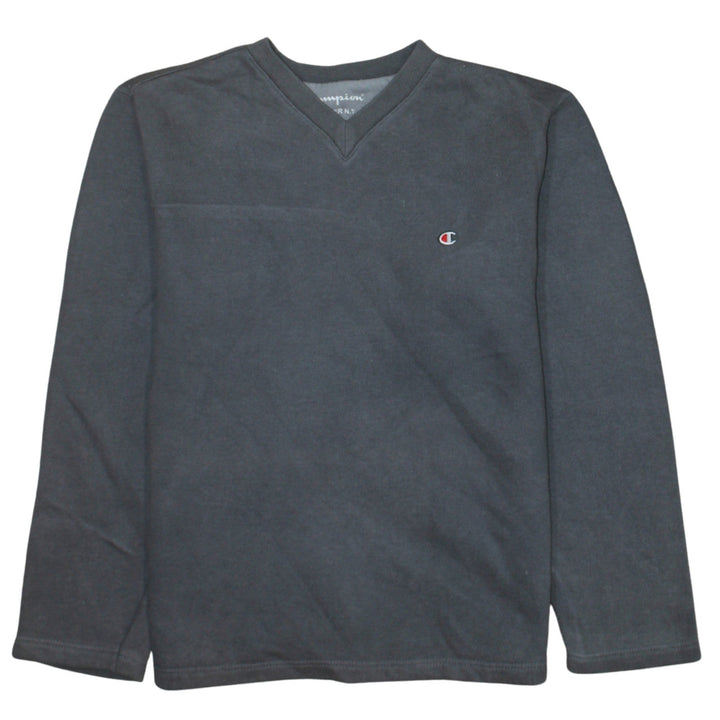 Champion Men's Black V-Neck Pullover Sweatshirt Size S