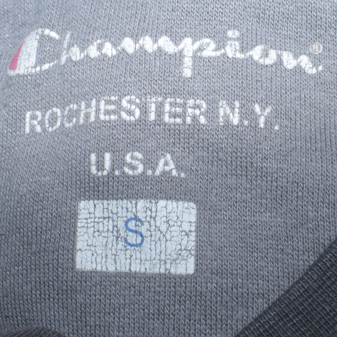 Champion Men's Black V-Neck Pullover Sweatshirt Size S