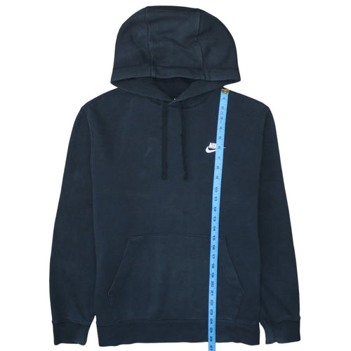 Nike Men's Black Pullover Hoodie Medium Fleece Logo Sportswear