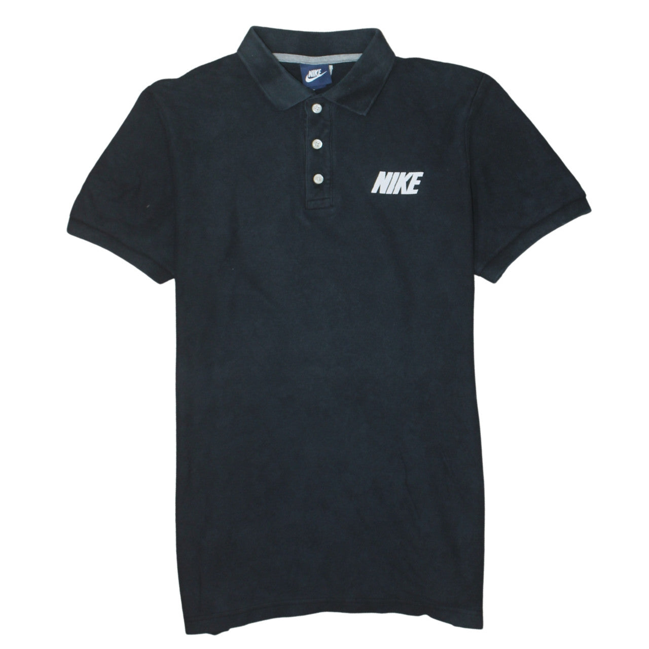 Nike Men's Black Cotton Short Sleeve Polo Shirt Size M