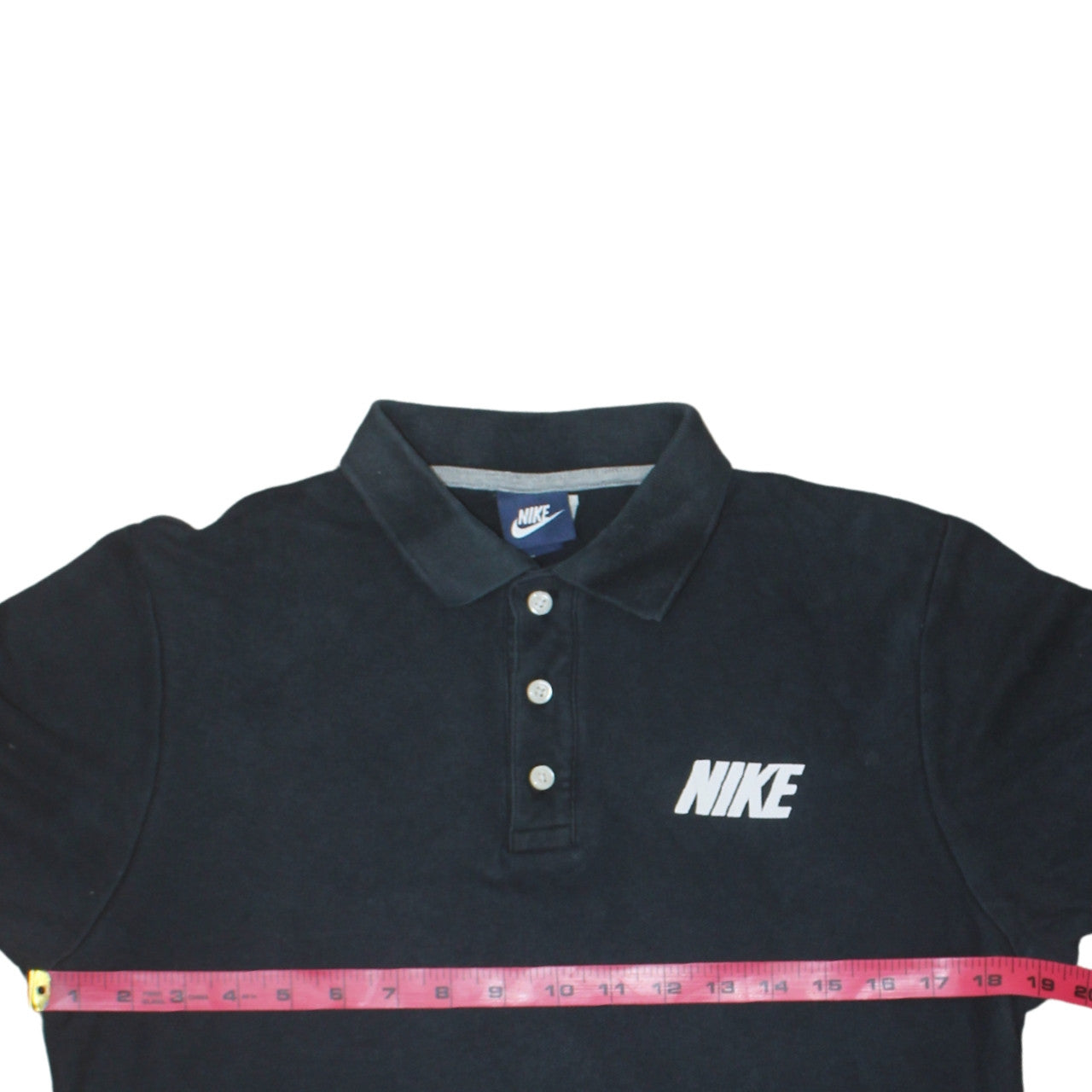 Nike Men's Black Cotton Short Sleeve Polo Shirt Size M