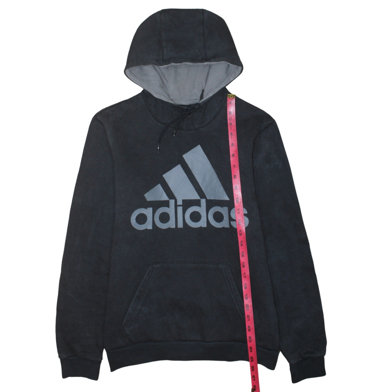 adidas Mens Black Pullover Hoodie Size S Fleece Sportswear