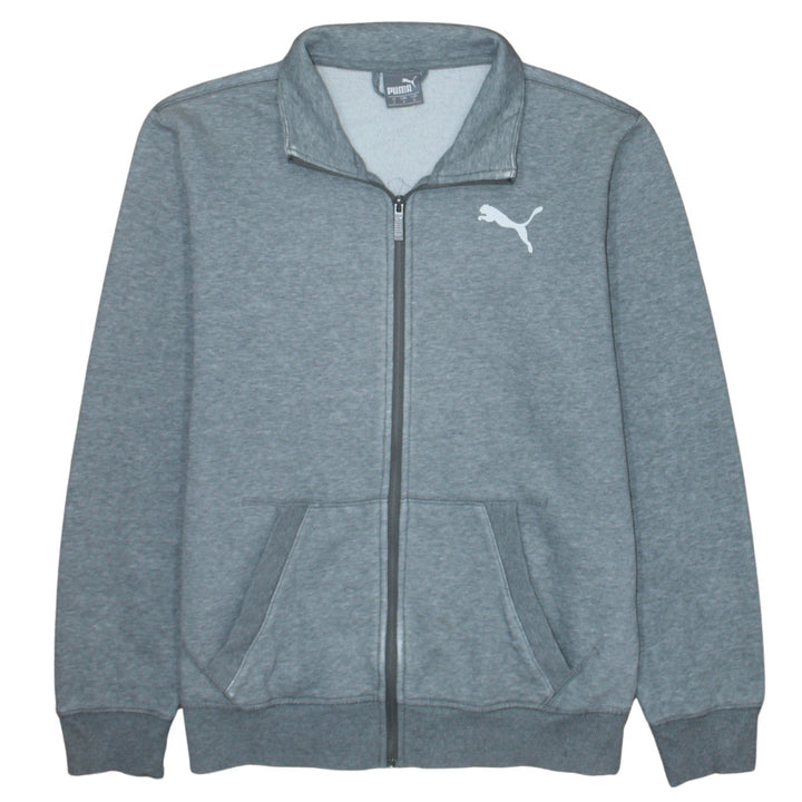 Puma Men's Grey Small Full Zip Sweatshirt Fleece Jacket