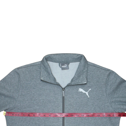 Puma Men's Grey Small Full Zip Sweatshirt Fleece Jacket