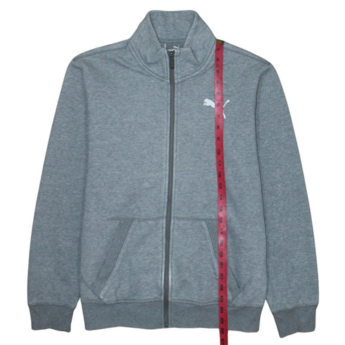 Puma Men's Grey Small Full Zip Sweatshirt Fleece Jacket