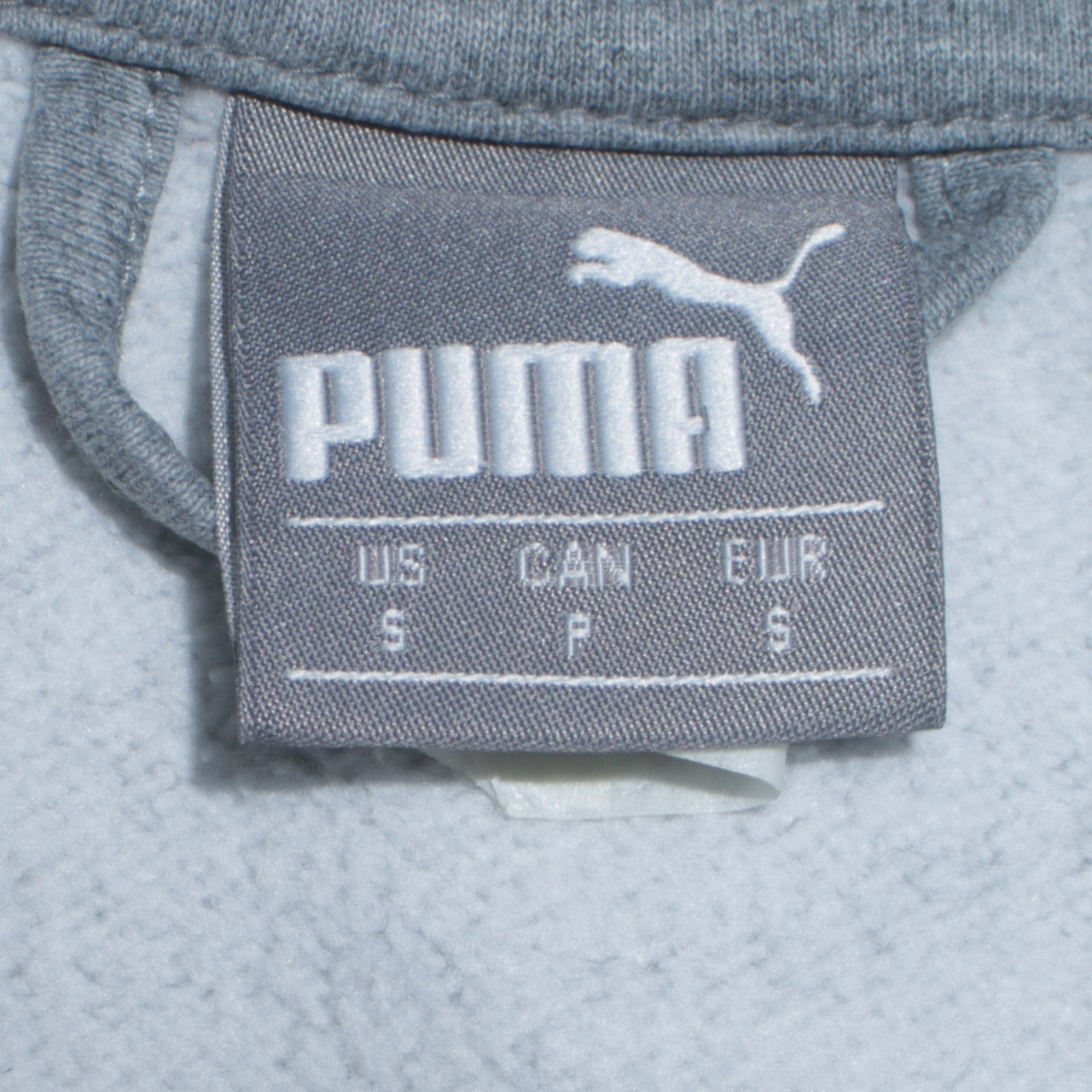 Puma Men's Grey Small Full Zip Sweatshirt Fleece Jacket