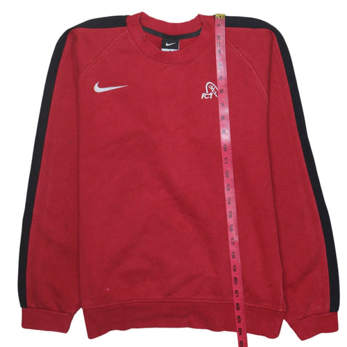 Nike Men's Red FCT Logo Crew Neck Pullover Sweatshirt Size S