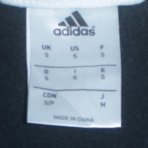 Adidas Men's Black Full Zip Hoodie Size S Fleece Sportswear