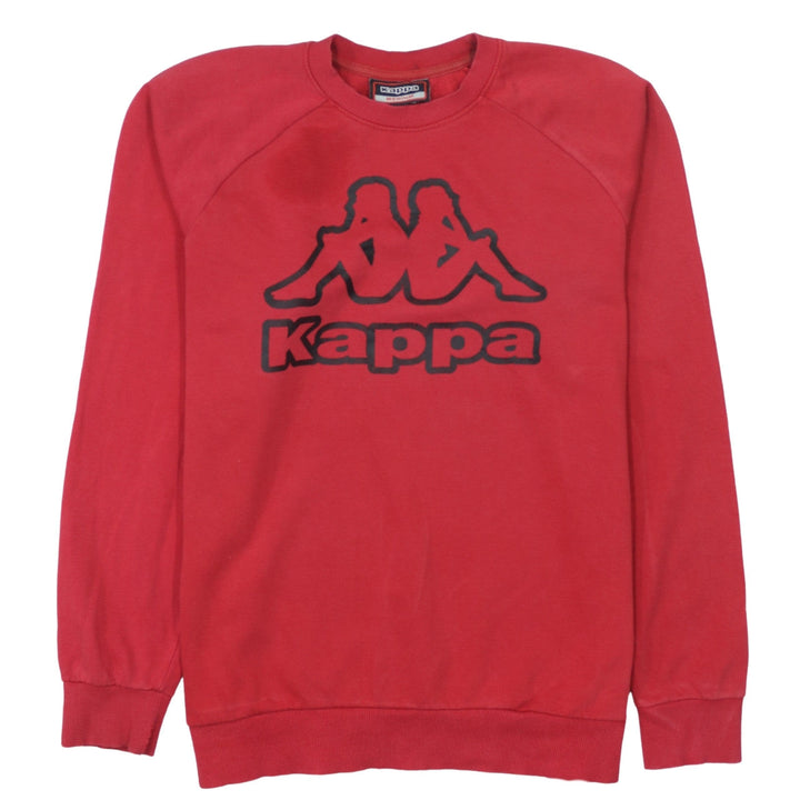 Kappa Men's Red Medium Logo Crew Neck Pullover Sweatshirt