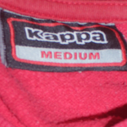 Kappa Men's Red Medium Logo Crew Neck Pullover Sweatshirt