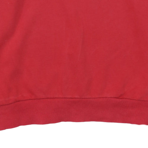 Kappa Men's Red Medium Logo Crew Neck Pullover Sweatshirt
