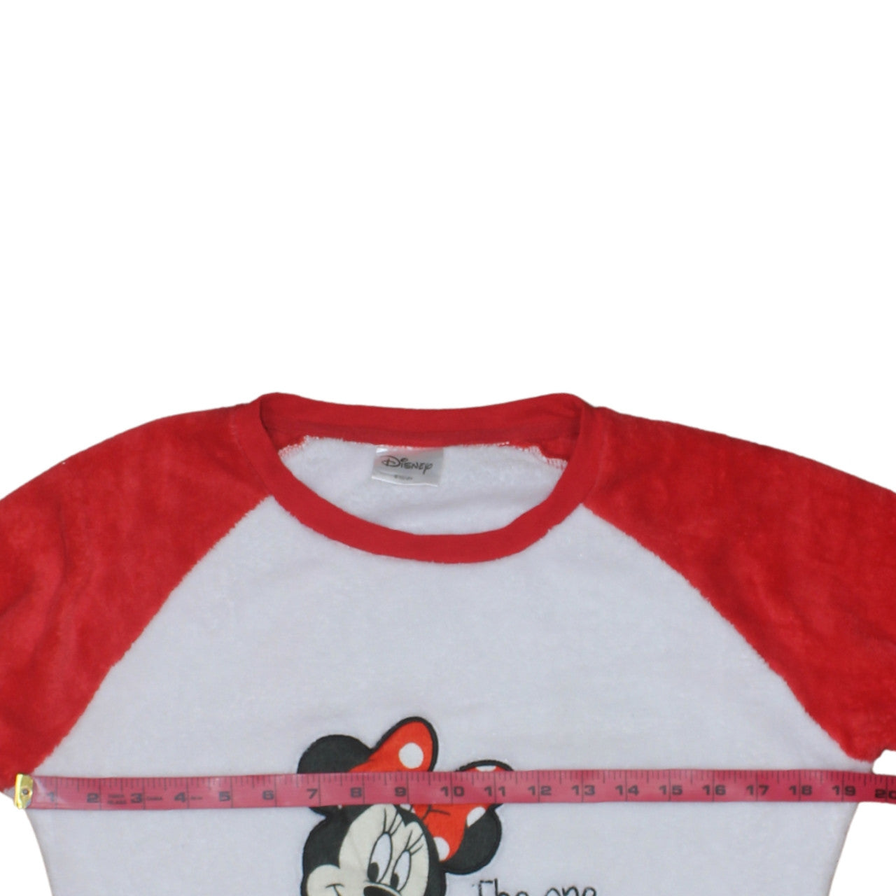 Disney Women Red Minnie Mouse Fleece Nightshirt Size 10-12
