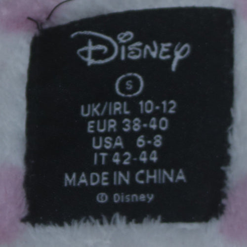 Disney Women Pink Stitch Polka Dot Fleece Nightshirt Top Size 10-12
