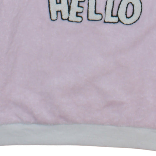 Disney Women Pink Stitch Polka Dot Fleece Nightshirt Top Size 10-12