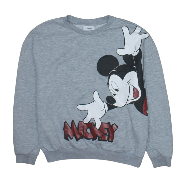 Disney Women’s Grey Mickey Mouse Graphic Sweatshirt Size S