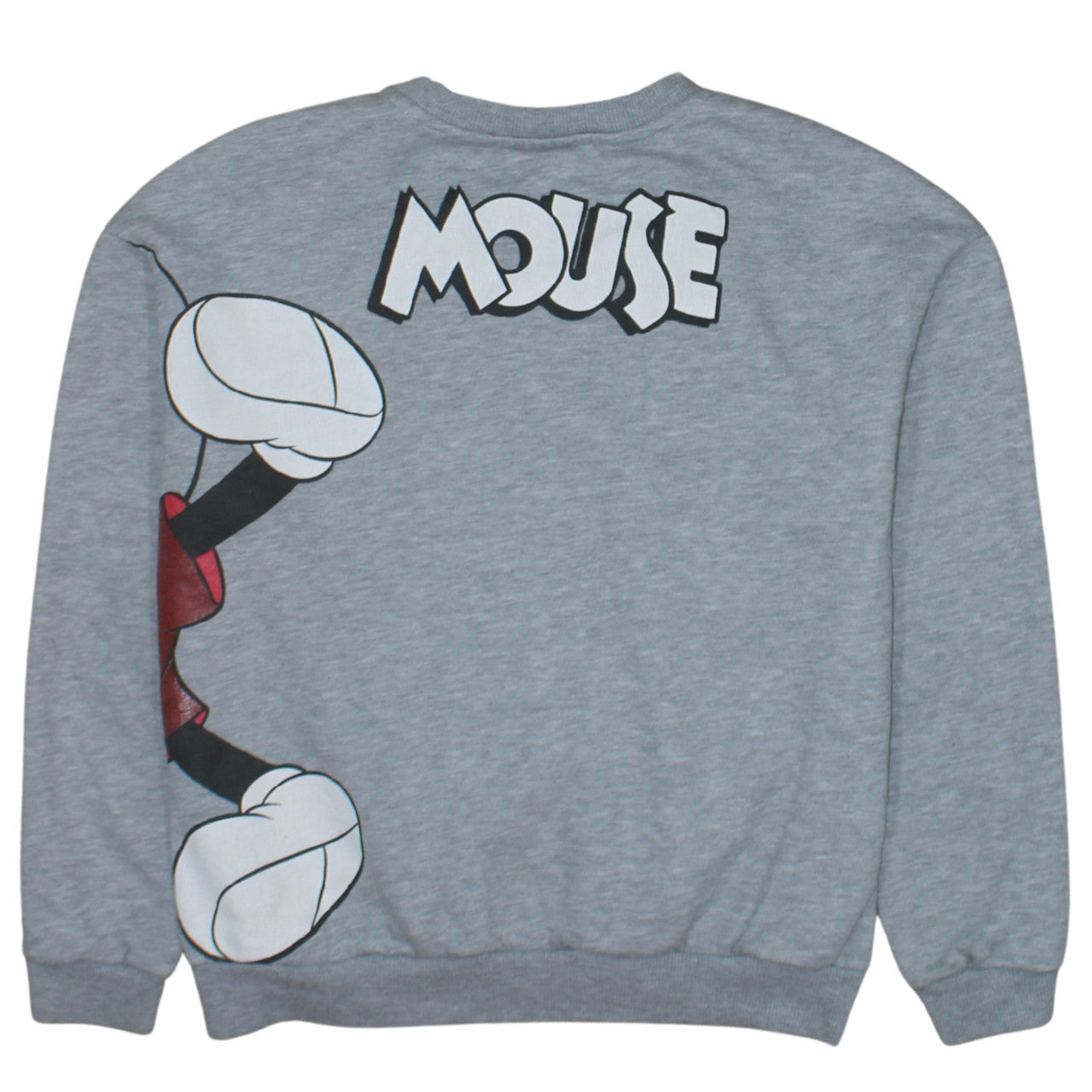 Disney Women’s Grey Mickey Mouse Graphic Sweatshirt Size S
