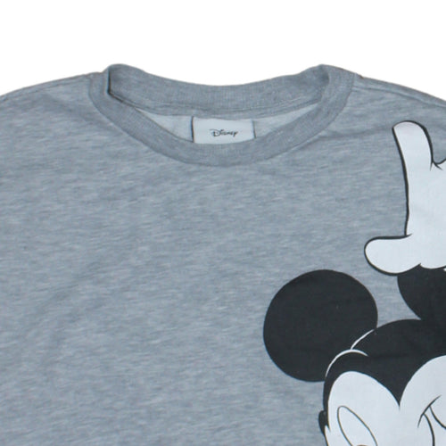 Disney Women’s Grey Mickey Mouse Graphic Sweatshirt Size S
