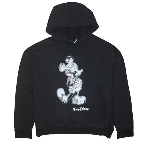 Disney x Primark Women Black Small Hooded Mickey Mouse Hoodie 10/12