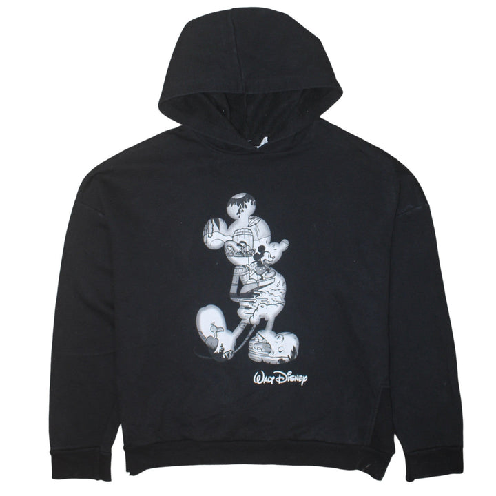 Disney x Primark Women Black Small Hooded Mickey Mouse Hoodie 10/12