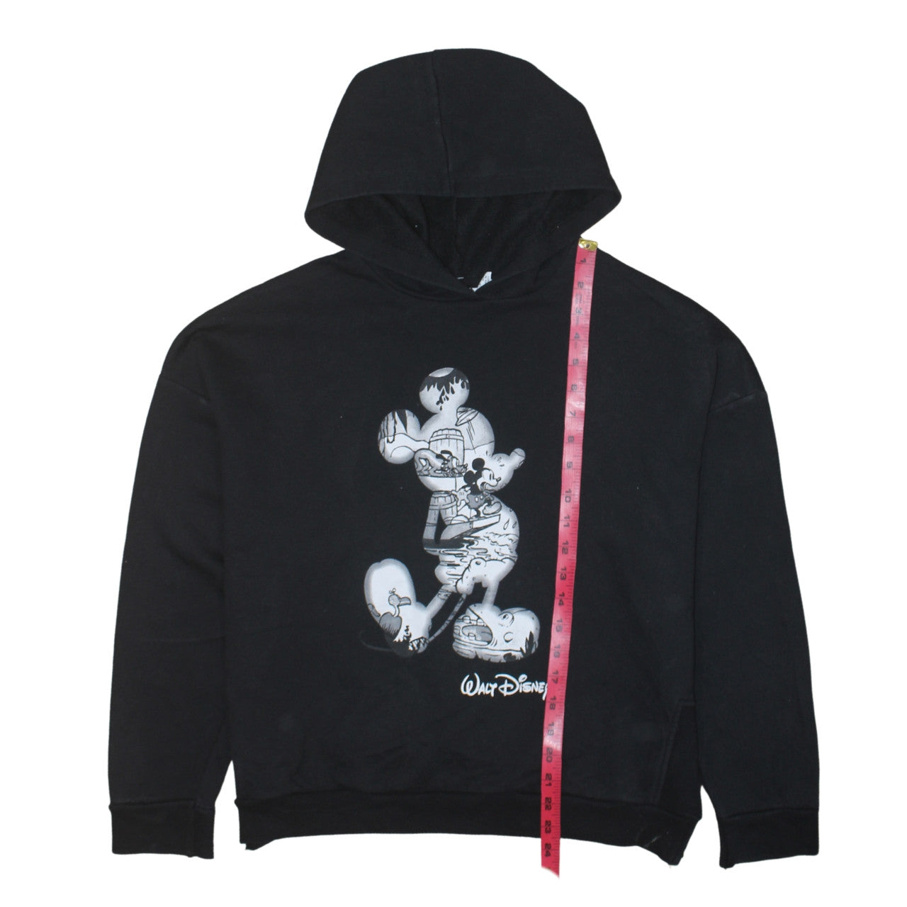 Disney x Primark Women Black Small Hooded Mickey Mouse Hoodie 10/12