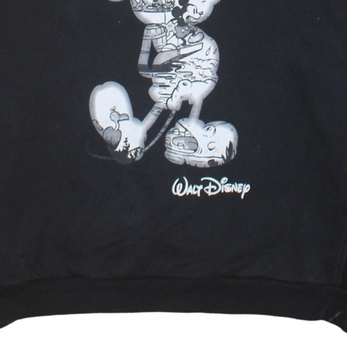 Disney x Primark Women Black Small Hooded Mickey Mouse Hoodie 10/12
