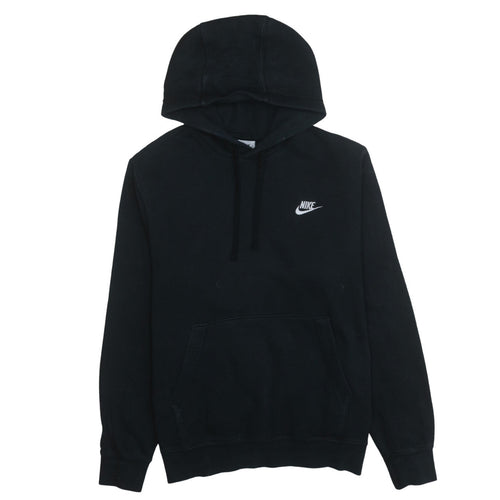 Nike Men's Black Pullover Hoodie Small Fleece Logo Sportswear