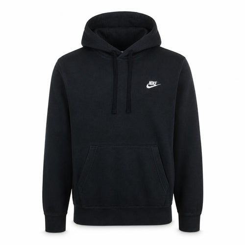 Nike Men's Black Pullover Hoodie Small Fleece Logo Sportswear