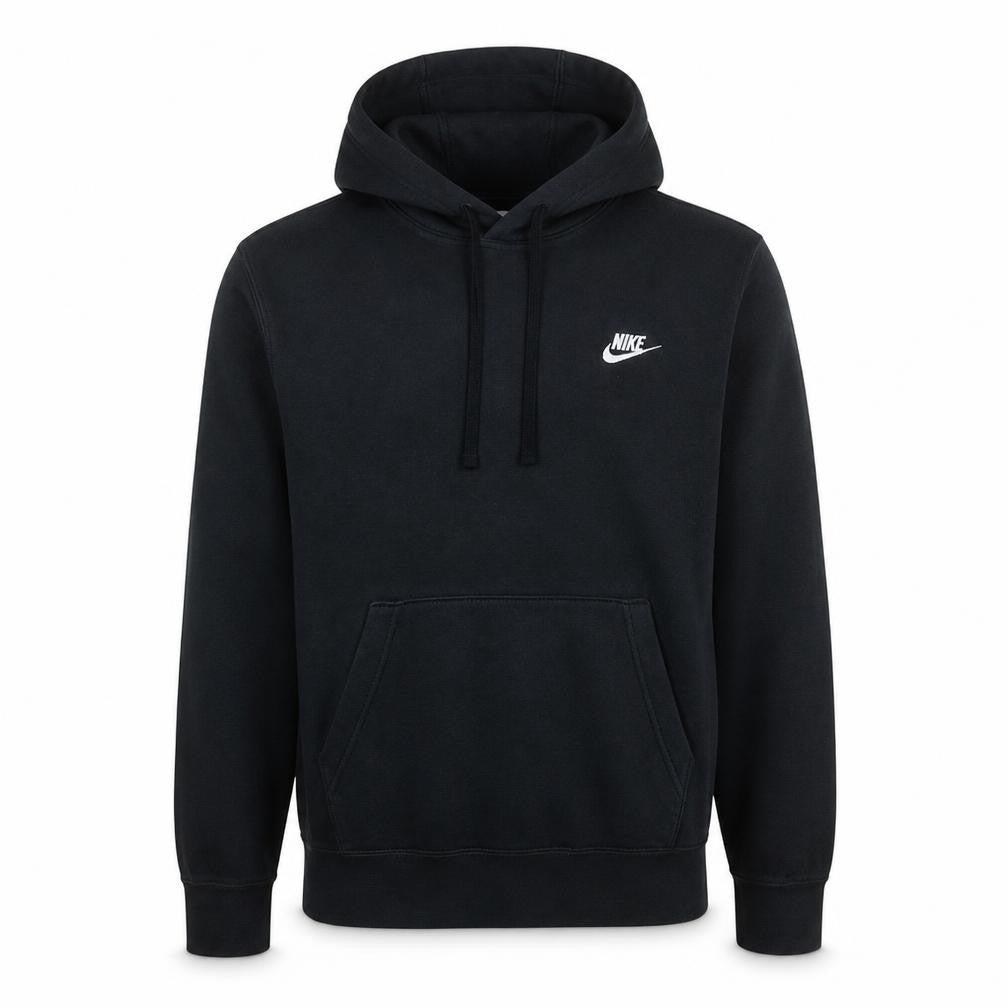 Nike Men's Black Pullover Hoodie Small Fleece Logo Sportswear