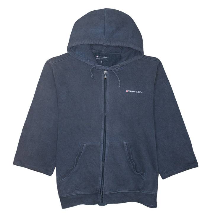 Champion Men's Blue XL Full Zip Hoodie Sweatshirt
