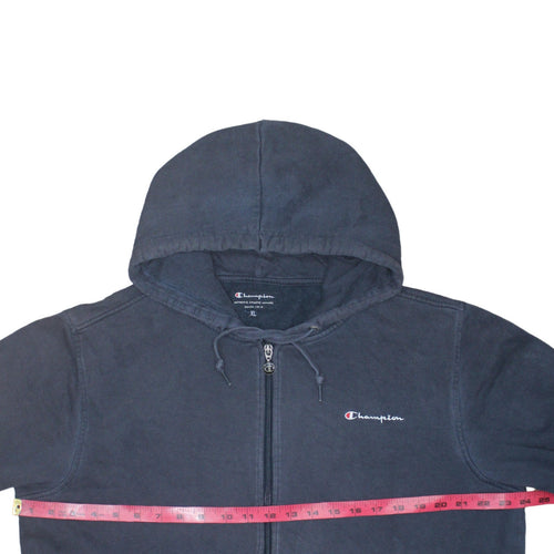 Champion Men's Blue XL Full Zip Hoodie Sweatshirt