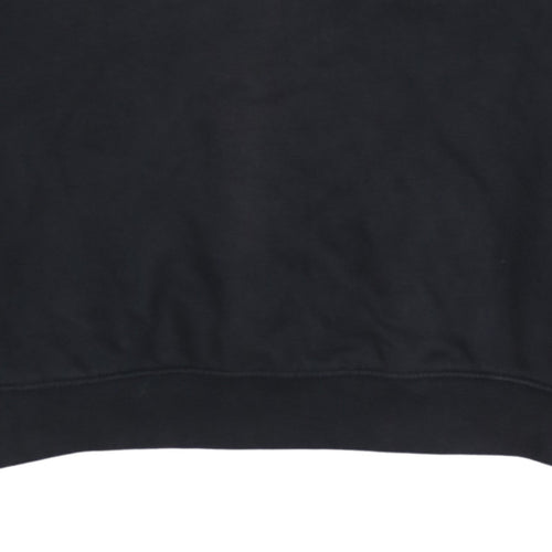 Champion Men's Black Pullover Sweatshirt Large Crew Neck Fleece