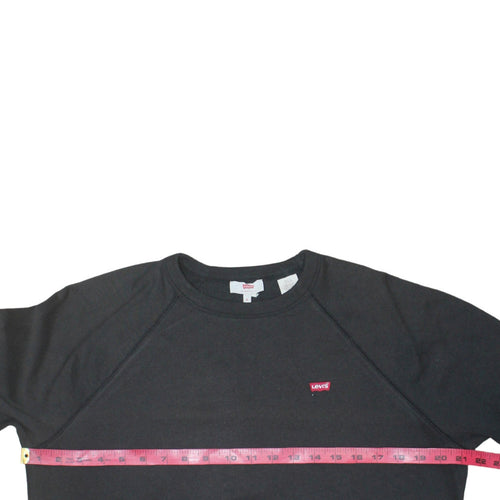 Levi's Women's Black Small Crew Neck Pullover Sweatshirt