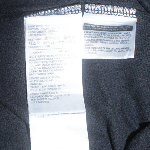 Levi's Women's Black Small Crew Neck Pullover Sweatshirt