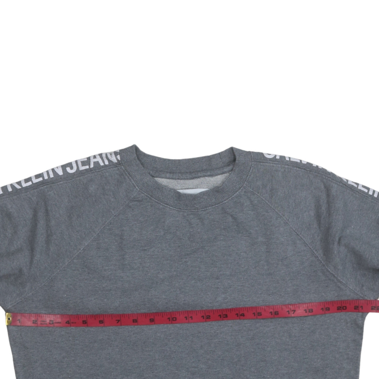 Calvin Klein Jeans Men's Grey Logo Crew Neck Sweatshirt M