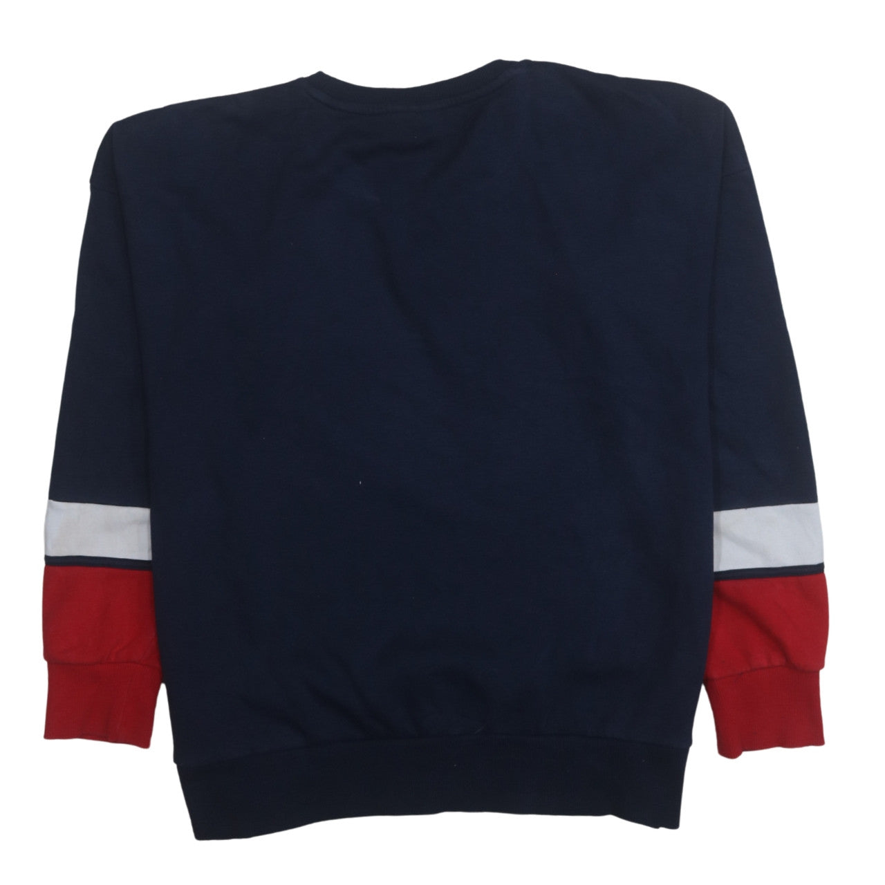 FILA Men's Blue Crew Neck Pullover Sweatshirt Size L Logo Retro Sports