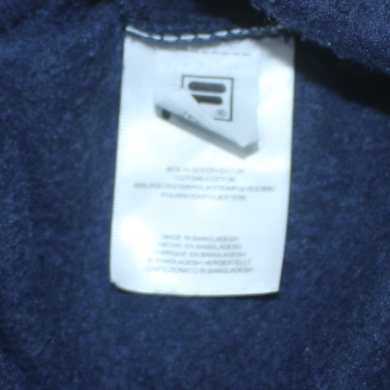 FILA Men's Blue Crew Neck Pullover Sweatshirt Size L Logo Retro Sports