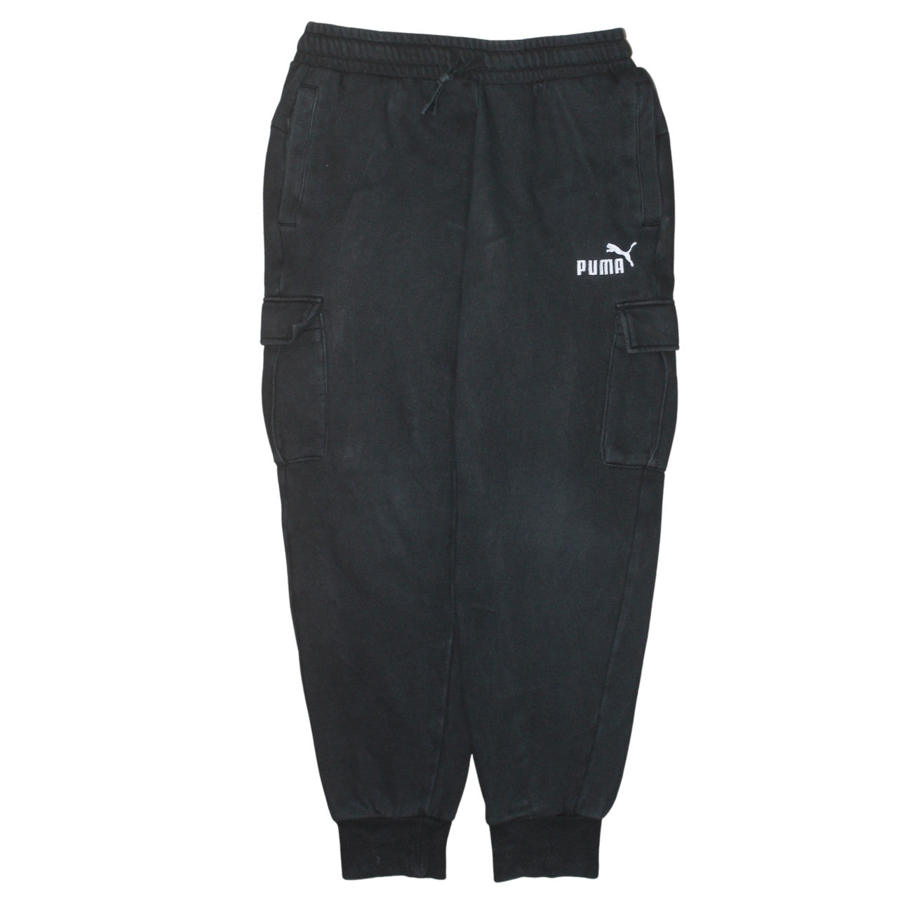 Puma Men's Black Cargo Jogger Trousers Size M Regular Fit