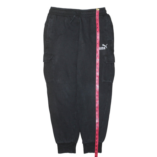 Puma Men's Black Cargo Jogger Trousers Size M Regular Fit