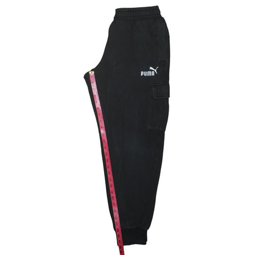 Puma Men's Black Cargo Jogger Trousers Size M Regular Fit